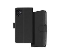 Etui Portefeuille pour Galaxy A06 Série Chesterfield avec Fonction Support Noir