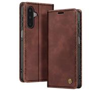 Avizar Étui Portefeuille pour Galaxy A17 Collection CaseMe Effet Vintage
