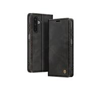 Avizar Étui Portefeuille pour Galaxy A17 Collection CaseMe Effet Vintage Noir