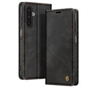 Étui Portefeuille pour Galaxy A17 Collection CaseMe Effet Vintage Noir