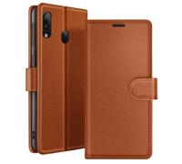 Étui Portefeuille pour Galaxy A20e avec Fonction Support et Languette Magnétique Marron