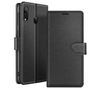 Étui Portefeuille pour Galaxy A20e avec Fonction Support et Languette Magnétique Zanaé Noir