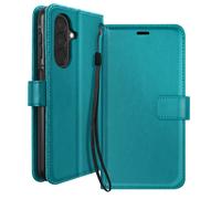 Étui Portefeuille pour Galaxy A27 avec Support Vidéo et Dragonne Mayaxess Turquoise