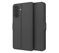 Étui portefeuille pour Galaxy A27 Effet Cuir Mat avec Support Vidéo Noir