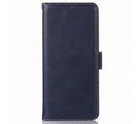 Étui Portefeuille pour Galaxy A27 Effet Cuir avec Fonction Support Anti-RFID Bleu marine