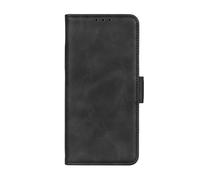 Étui portefeuille pour Galaxy A27 Effet Cuir Vintage avec Fonction Support Noir