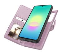 Étui Portefeuille pour Galaxy A27 Protection Anti-RFID avec Coque Détachable Mayaxess Rose champagne