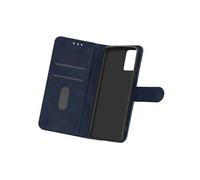 Etui Portefeuille pour Galaxy A33 5G Chesterfield Grainé Fonction Stand Bleu nuit