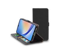 Etui Portefeuille pour Galaxy A34 5G PU Cuir Porte-Cartes Support Stand, Noir