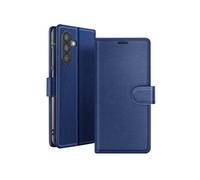 Zanaé Étui portefeuille pour Galaxy A56 / A36 – Support et languette magnétique – Bleu nuit