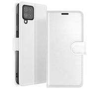 Zanaé Étui portefeuille pour Galaxy M22 / M32 / A22 – Support et languette magnétique Blanc