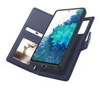 Étui Portefeuille pour Galaxy S20 Protection Anti-RFID avec Coque Détachable Mayaxess Bleu nuit