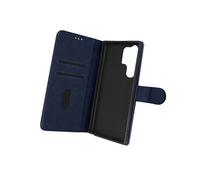 Etui Portefeuille pour Galaxy S23 Ultra Chesterfield Grainé Fonction Stand Bleu nuit