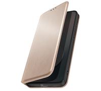 Etui Portefeuille pour Galaxy S25 FE Magnétique avec Support video Dorée