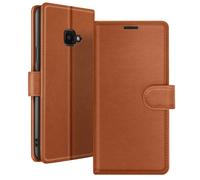 Étui Portefeuille pour Galaxy XCover 4 / 4s avec Support et Languette Magnétique Zanaé Marron