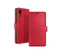 Étui Portefeuille pour Galaxy XCover 5 avec Support et Languette Magnétique Zanaé Rouge
