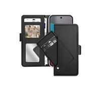 Etui Portefeuille pour Google Pixel 10 et 10 Pro avec Support et Miroir Interne Noir