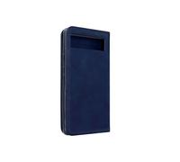 Etui Portefeuille pour Google Pixel 6a Porte-cartes Soft-touch Bleu