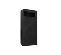 Etui Portefeuille pour Google Pixel 6a Porte-cartes Soft-touch Noir