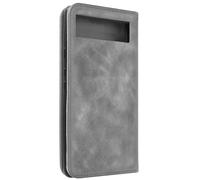 Etui Portefeuille pour Google Pixel 7a Porte-cartes Soft-touch Clapet aimanté Gris