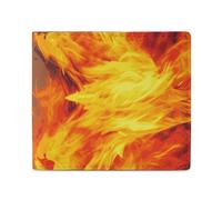 Étui portefeuille pour homme avec motif Fire Vs Ice Art imprimé pour un usage quotidien et se glisse facilement dans n'importe quelle poche, style, taille unique, Style :, Taille unique