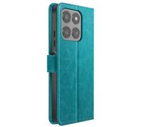 Etui Portefeuille pour Honor 400 Smart Antichoc avec Dragonne Inclus Turquoise