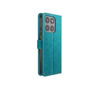 Étui Portefeuille pour Honor 400 Smart Antichoc avec Dragonne Inclus Mayaxess Turquoise