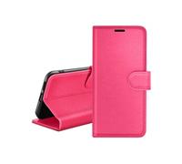 Zanaé Étui Portefeuille pour Huawei P Smart 2021 Support et Languette Fuchsia