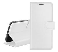 Étui Portefeuille pour Huawei Y5p Support et Languette Magnétique Zanaé Blanc