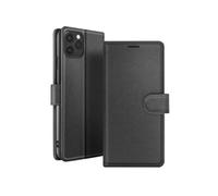 Zanaé, étui à rabat pour iPhone 11 Pro avec fermeture magnétique & porte-cartes, noir