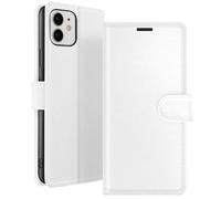 Zanaé Étui portefeuille iPhone 12/12 Pro avec support et languette magnétique Blanc