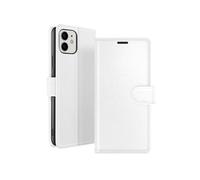 Zanaé, étui à rabat pour iPhone 12 / 12 Pro avec fermeture magnétique, blanc