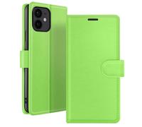 Étui Portefeuille pour iPhone 12 mini Fonction Support et Languette Magnétique Zanaé Vert