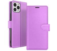 Étui Portefeuille pour iPhone 12 Pro Max avec Support et Languette Magnétique Violet