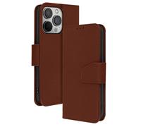 Étui Portefeuille pour iPhone 13 Pro Max en Cuir Premium,, Marron