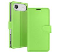 Étui Portefeuille pour iPhone 17 Air Fonction Support et Languette Magnétique Vert