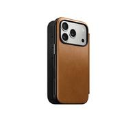 Nomad Goods – Étui portefeuille folio en cuir moderne – iPhone 17 Pro – Beige clair