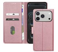 Étui Portefeuille pour iPhone 17 Pro Max Chesterfield avec Fonction Support Rose champagne