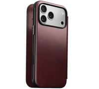 Étui Portefeuille pour iPhone 17 Pro Max en Cuir Horween Série Modern, Bordeaux