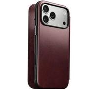 Étui Portefeuille pour iPhone 17 Pro Max MagSafe en Cuir Horween Série Modern Nomad Bordeaux Bordeaux
