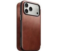 Etui Portefeuille pour iPhone 17 Pro Max MagSafe en Cuir Horween Série Modern Marron