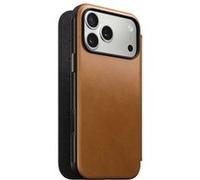 Étui Portefeuille pour iPhone 17 Pro Max MagSafe en Cuir Série Modern Nomad Marron clair Marron clair