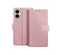Etui Portefeuille pour iPhone 17 Série Chesterfield avec Fonction Support Rose champagne
