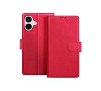 Etui Portefeuille pour iPhone 17 Série Chesterfield avec Fonction Support Rouge