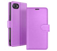 Étui Portefeuille pour iPhone 17e avec Fonction Stand et Languette Magnétique Zanaé Violet
