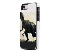 Étui portefeuille pour iPhone 7/8, Velociraptor Dinosaure Imprimé Flip PU Cuir PU Antichoc Housse de téléphone magnétique antichoc avec porte-cartes