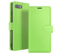 Zanaé Étui portefeuille pour iPhone 8 Plus/7 Plus Support et languette magnétique Vert