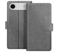 Étui Portefeuille pour iPhone Air Série Chesterfield avec Fonction Support Gris