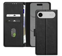 Etui Portefeuille pour iPhone Air Série Chesterfield avec Fonction Support Noir