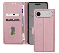 Etui Portefeuille pour iPhone Air Série Chesterfield avec Fonction Support Rose champagne